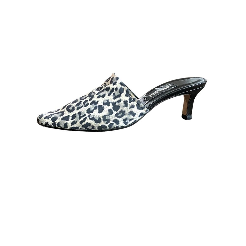 VANELI Leopard Print Kitten Heel Mules ANIMAL PRINT MOB WIFE Size 6.5 Shoes - Picture 2 of 6